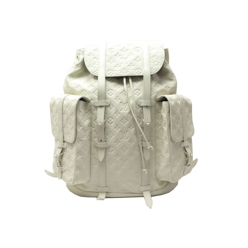 LOUIS VUITTON Virgil Abloh Christopher GM Backpack Bag White from