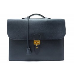 SACOCHE HERMES SAC A DEPECHES 2 SOUFFLETS CARTABLE EN CUIR COURCHEVEL 