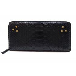 NEUF PORTEFEUILLE MALCOLM JEROME DREYFUSS CUIR PYTHON 