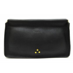 NEUF POCHETTE CLIC CLAC M JEROME DREYFUSS CUIR NOIR 