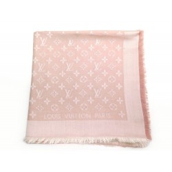 CHALE LOUIS VUITTON MONOGRAM ROSE + BOITE 