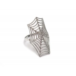 NEUF BAGUE STONE SPIDER SPIRIT T55 EN OR BLANC 18K + ECRIN WHITE GOLD RING 1500€