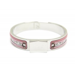 BRACELET HERMES CLIC CLAC IN IMPRIME BRIDES DE GALA FINITION ACIER ET EMAIL 550€