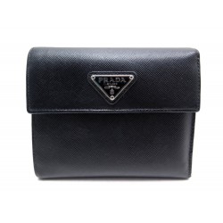 PORTEFEUILLE PRADA CUIR NOIR 