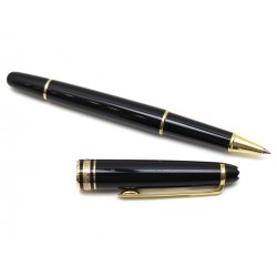 STYLO BILLE MONTBLANC MEISTERSTUCK CLASSIQUE DORE 12890 RESINE ROLLERBALL 405€