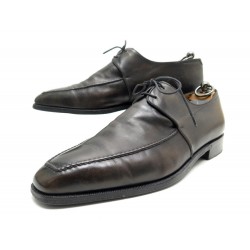 CHAUSSURES BERLUTI DERBY SCARS 43 9 EN CUIR MARRON + EMBAUCHOIRS SHOES 1670€