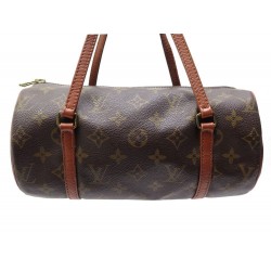 VINTAGE SAC A MAIN LOUIS VUITTON PAPILLON 25 TOILE MONOGRAM HAND BAG PURSE 895