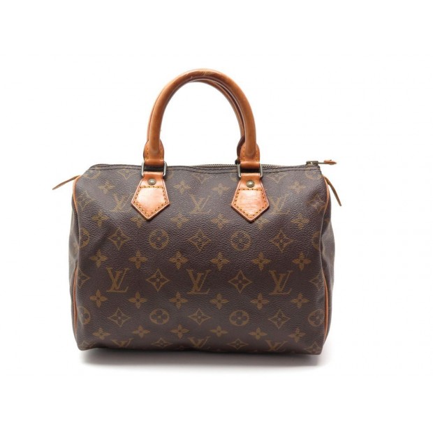 VINTAGE SAC A MAIN LOUIS VUITTON SPEEDY 25 CABAS TOILE MONOGRAM LV HAND BAG 785