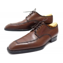 CHAUSSURES JM WESTON BEAUBOURG 637 8.5C 42.5 DERBY BOUT DROIT CUIR MARRON 900€