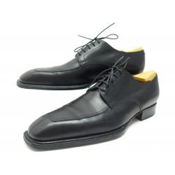 CHAUSSURES JM WESTON 637 BEAUBOURG DERBY 8.5C 42.5 FIN CUIR NOIR 