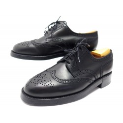 CHAUSSURES JM WESTON CONCAVES 589 8D 42 DERBY TRIPLE SEMELLE CUIR NOIR 1185€