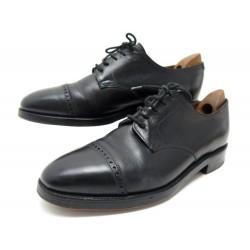 CHAUSSURES JOHN LOBB RUSSEL 9009 8E 42 DERBY CUIR NOIR + EMBAUCHOIRS SHOES 1215€