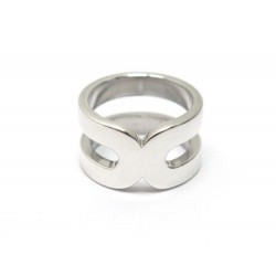 BAGUE DINH VAN MAILLON XL T52 ARGENT MASSIF 