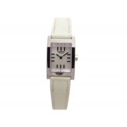 MONTRE HERMES TANDEM TA1.210 FEMME ACIER QUARTZ BRACELET CUIR NACRE WATCH 2100€