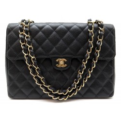 NEUF SAC A MAIN CHANEL TIMELESS GM CUIR CAVIAR NOIR 