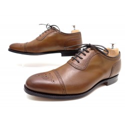 NEUF CHAUSSURES DERBIES CHURCH'S LUDLOW CUIR PATINE GOLD 8G 42 LARGE 