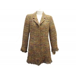 MANTEAU CHANEL P21982 TWEED CAMEL 