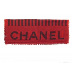 NEUF ETOLE CHANEL COLLECTION PARIS MOSCOU EN CACHEMIRE ROUGE + BOITE SCARF 990€