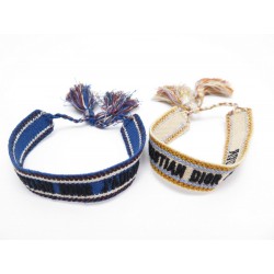 NEUF SET DE 2 BRACELET CHRISTIAN DIOR J'ADIOR B0961ADRCO357U EN COTON 330€