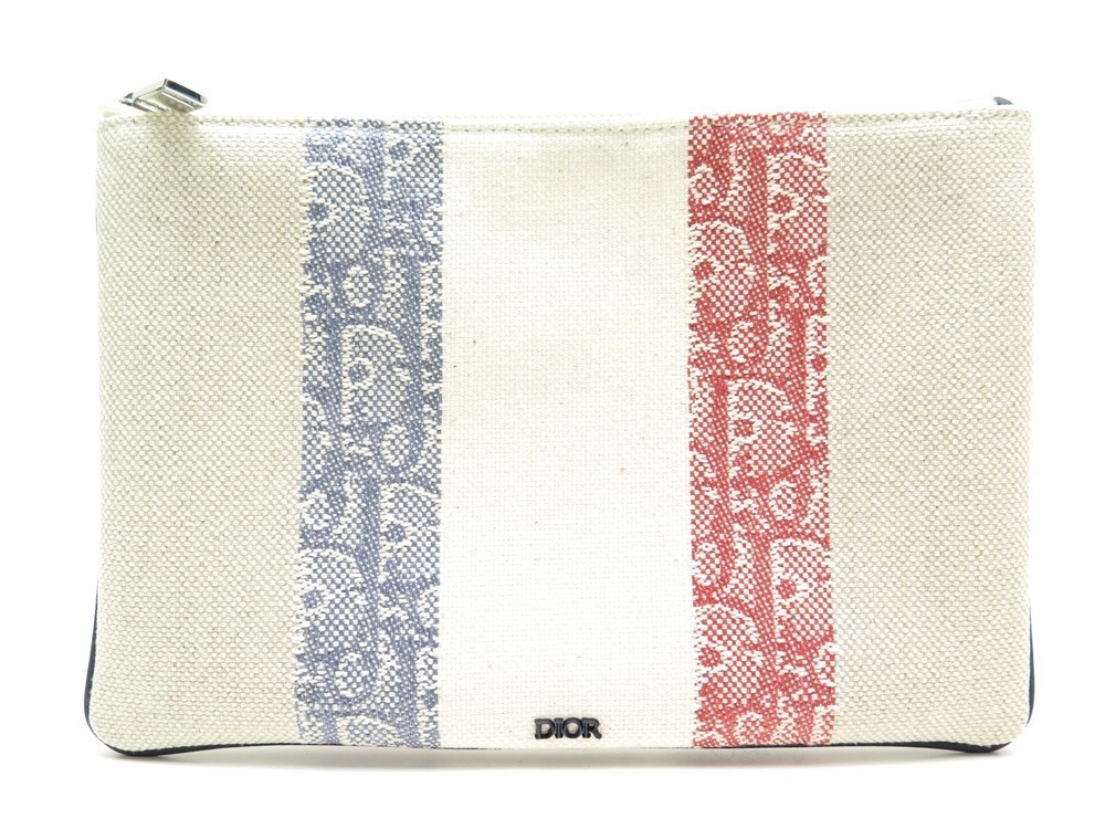 pochette christian dior toile monogramme oblique