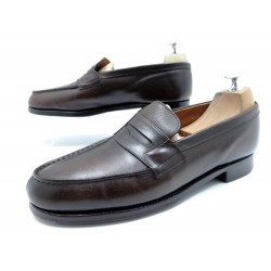 CHAUSSURES JM WESTON MOCASSINS 180 7.5D 41.5 EN CUIR MARRON LOAFER SHOES 575€