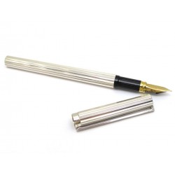  STYLO PLUME ST DUPONT PLAQUE ARGENT