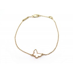 NEUF BRACELET VAN CLEEF & ARPELS SWEET ALHAMBRA PAPILLON EN OR 18K & NACRE 1245€