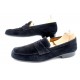 CHAUSSURES JM WESTON MOCASSIN 8E 42 LARGE VEAU VELOUR NOIR 