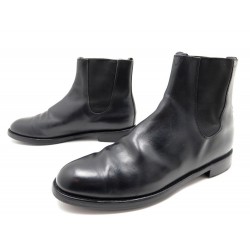 CHAUSSURES BOTTINES PARABOOT 44.5 45 EN CUIR NOIR LEATHER BOOTS SHOES 390€