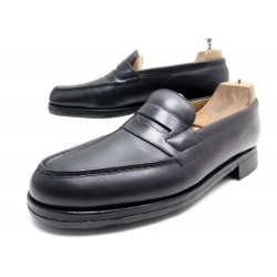 CHAUSSURES JM WESTON MOCASSINS 180 7.5C 41.5 CUIR NOIR LEATHER LOAFER SHOES 620€