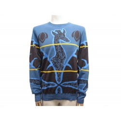 NEUF PULL HOMME LOUIS VUITTON COTON BLEU XL 