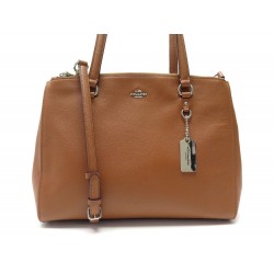 NEUF SAC A MAIN COACH STANTON 37148 BANDOULIERE CUIR MARRON LEATHER HANDBAG 450€