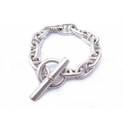 VINTAGE BRACELET HERMES CHAINE D'ANCRE GM 12 MAILLONS 16 CM EN ARGENT 925 970€