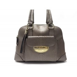 NEUF SAC A MAIN LANCEL ADJANI GM A05792 CUIR FACON CROCO BRONZE HAND BAG 1250€