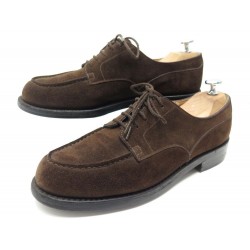 CHAUSSURES JM WESTON 641 DERBY GOLF 7.5B 41.5 VEAU VELOURS MARRON SHOES 730€