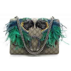 SAC A MAIN GUCCI DIONYSUS 403348 PERROQUET TOILE SUPREME GG PARROT PURSE 4400€