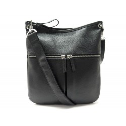 NEUF SAC A MAIN LONGCHAMP LE FOULONNE BANDOULIERE CUIR GRAINE NOIR HAND BAG 295€