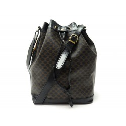 SAC A MAIN CELINE SEAU GM TOILE TRIOMPHE MONOGRAMME NOIR BUCKET HAND BAG 1050€