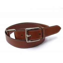 CEINTURE HERMES ETRIVIERE TAILLE 83 CUIR BARENIA MARRON BROWN LEATHER BELT 675€