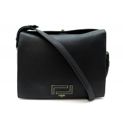 SAC A MAIN LANCEL PIA GM CUIR GRAINE NOIR 