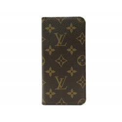 NEUF ETUI LOUIS VUITTON IPHONE 7+ 8+ EN TOILE MONOGRAM MARRON PHONE CASE 305€