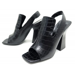 CHAUSSURES CELINE SANDALES CUIR NOIR