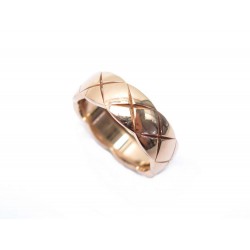 BAGUE CHANEL COCO CRUSH PM MATELASSE J10817 56 EN OR ROSE 6.4 GR GOLD RING 2300€