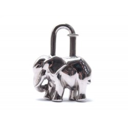 PENDENTIF HERMES CADENAS ELEPHANT ARGENTE