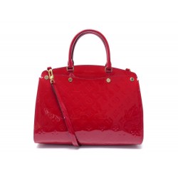 NEUF SAC A MAIN LOUIS VUITTON BREA MM M50596 CERISE CUIR MONOGRAM VERNIS