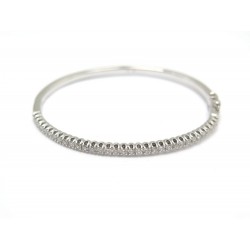 BRACELET T19 EN OR BLANC 18K 16.6GR SERTI 33 DIAMANTS 1.32CT WHITE GOLD DIAMONDS