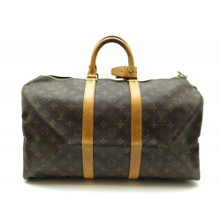 SAC A MAIN LOUIS VUITTON KEEPALL 45 TOILE MONOGRAM VOYAGE TRAVEL HAND BAG 1040€