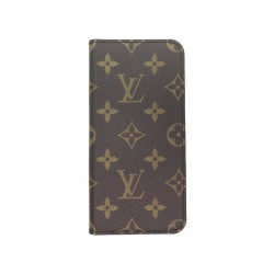 NEUF ETUI LOUIS VUITTON IPHONE 7+ 8+ EN TOILE MONOGRAM MARRON PHONE CASE 305€