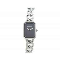 MONTRE CHANEL PREMIERE CHAINE GRAND MODELE H3250 28MM QUARTZ ACIER ARGENTE 3800€