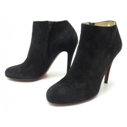 CHAUSSURES CHRISTIAN LOUBOUTIN BELLE 100 3100360BK01 38.5 BOTTINES EN DAIM 795€